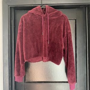 Sherpa Croptop Hoodie
